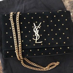 YSL BLACK SUEDE STAR KATE
